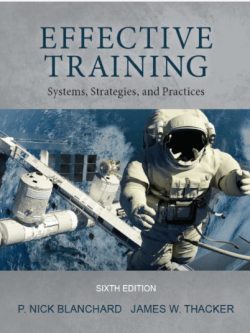Effective Training 6th Edition by Blanchard PDF eBook